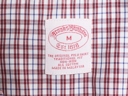 ブルックスブラザーズ チェック ボタンダウン 長袖 シャツ メンズ М / Brooks Brothers コットン ノーアイロン ポケット付き マルチカラー