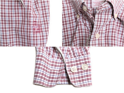 ブルックスブラザーズ チェック ボタンダウン 長袖 シャツ メンズ М / Brooks Brothers コットン ノーアイロン ポケット付き マルチカラー