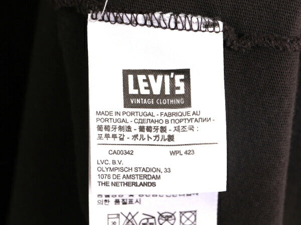 リーバイス ポケット付き 無地 半袖 Tシャツ メンズ XL / 古着 LEVIS ポケT シングルステッチ ブラック 大きいサイズ コットン ステッチ 黒