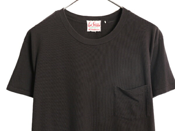 リーバイス ポケット付き 無地 半袖 Tシャツ メンズ XL / 古着 LEVIS ポケT シングルステッチ ブラック 大きいサイズ コットン ステッチ 黒