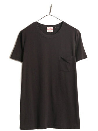 リーバイス ポケット付き 無地 半袖 Tシャツ メンズ XL / 古着 LEVIS ポケT シングルステッチ ブラック 大きいサイズ コットン ステッチ 黒