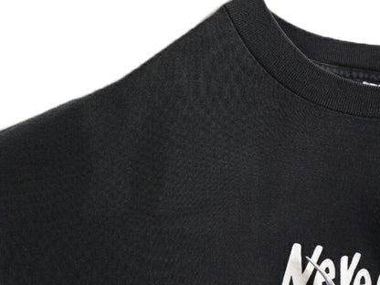 80s 90s USA製 メッセージ プリント 半袖 Tシャツ メンズ XL / 80年代 90年代 オールド ヴィンテージ 当時物 黒 シングルステッチ ブラック