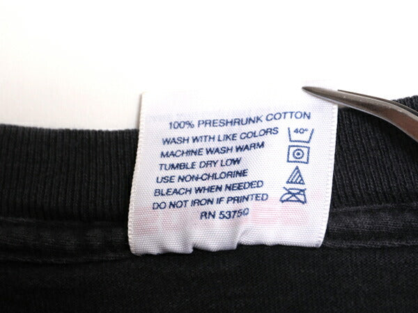 80s 90s USA製 メッセージ プリント 半袖 Tシャツ メンズ XL / 80年代 90年代 オールド ヴィンテージ 当時物 黒 シングルステッチ ブラック