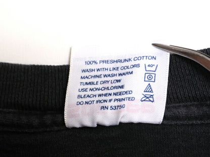 80s 90s USA製 メッセージ プリント 半袖 Tシャツ メンズ XL / 80年代 90年代 オールド ヴィンテージ 当時物 黒 シングルステッチ ブラック
