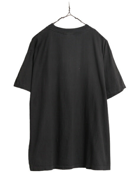 90s フランス製 メッセージ プリント 半袖 Tシャツ メンズ XL 当時物 オールド ジョーク シングルステッチ ヘビーウェイト 大きいサイズ 黒