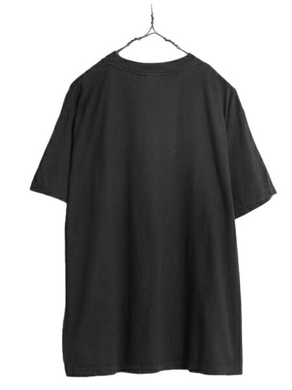 90s フランス製 メッセージ プリント 半袖 Tシャツ メンズ XL 当時物 オールド ジョーク シングルステッチ ヘビーウェイト 大きいサイズ 黒