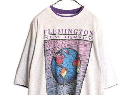 90s USA製 メッセージ プリント Tシャツ メンズ XL / 90年代 オールド グラフィック 当時物 大きいサイズ ヘビーウェイト シングルステッチ