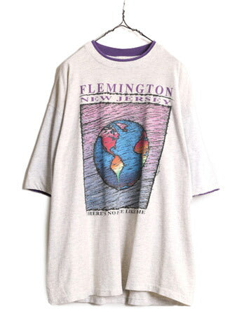 90s USA製 メッセージ プリント Tシャツ メンズ XL / 90年代 オールド グラフィック 当時物 大きいサイズ ヘビーウェイト シングルステッチ
