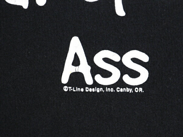 00s ジョーク メッセージ プリント Tシャツ メンズ XL オールド 下ネタ エロ グラフィック イラスト ヘビーウェイト ブラック 大きいサイズ