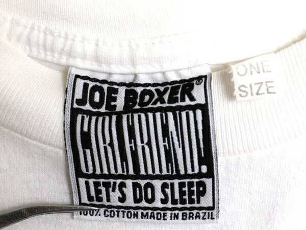 90s ドッグ イラスト 両面 プリント 半袖 Tシャツ メンズ レディース XL程 古着 オールド ジョーボクサー 犬 アニマル シングルステッチ 白