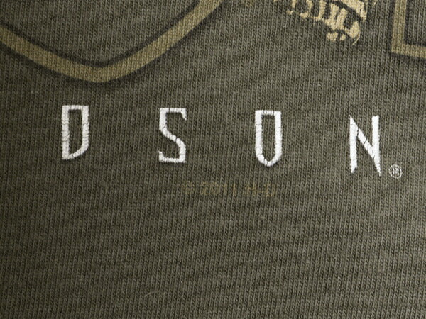 ハーレー ダビットソン 両面 プリント Tシャツ メンズ M 程 / オフィシャル ヘビーウェイト バイク スカル イーグル イラスト グラフィック