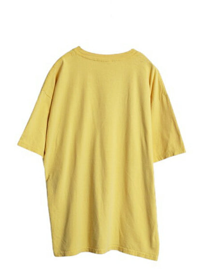 00s Cheerios 企業 ロゴ イラスト プリント Tシャツ メンズ XL オールド 当時物 グラフィック ヘビーウェイト 大きいサイズ カットソー 黄