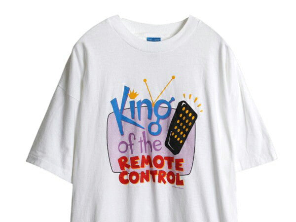 90s ジョーク アート イラスト プリント 半袖 Tシャツ メンズ XL オールド シングルステッチ ヘビーウェイト グラフィック 大きいサイズ 白