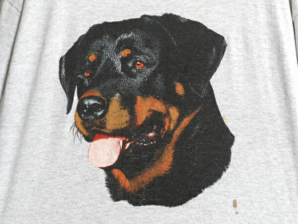 90s USA製 ドッグ アート イラスト プリント Tシャツ メンズ XL 古着 アニマル 犬 グラフィック シングルステッチ 大きいサイズ カットソー