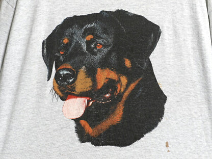 90s USA製 ドッグ アート イラスト プリント Tシャツ メンズ XL 古着 アニマル 犬 グラフィック シングルステッチ 大きいサイズ カットソー