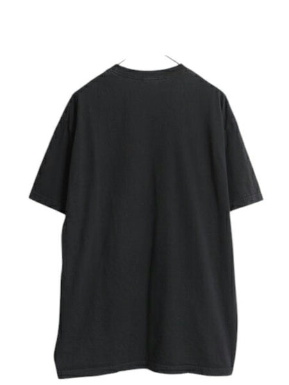00s ピンクフロイド イラスト プリント Tシャツ メンズ XL / オールド オフィシャル バンド ロック アート グラフィック 黒 大きいサイズ