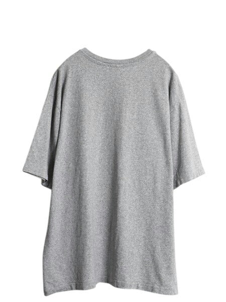 90s USA製 5段 カレッジ プリント Tシャツ メンズ XL 古着 オールド ヘビーウェイト シングルステッチ カットソー 大きいサイズ グレー 杢