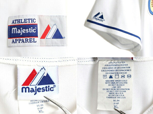 デッドストック USA製 MLB オフィシャル Majestic チェイサーズ ベースボール シャツ メンズ XL 新品 ゲームシャツ ユニフォーム 大リーグ
