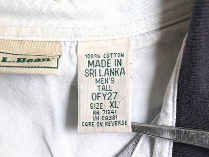 90s エルエルビーン 鹿の子 半袖 ポロシャツ メンズ XL / オールド LLBEAN 総柄 半袖シャツ LLビーン 大きいサイズ アロハ ハワイアン 花柄