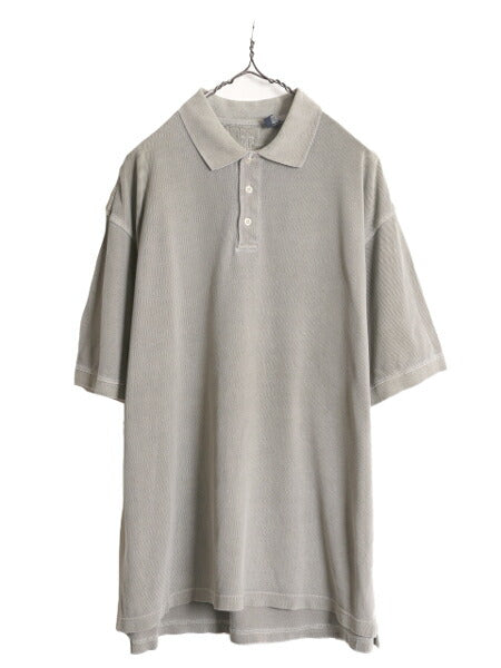 90s OLD GAP コットン ピケ 半袖 ポロシャツ メンズ XL / 90年代 オールド ギャップ 無地 半袖シャツ ヘビーウェイト 大きいサイズ 鹿の子