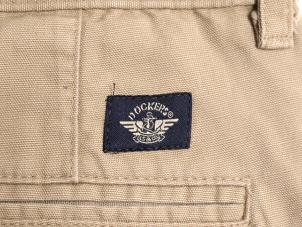 90s ドッカーズ リーバイス キャンバス ショートパンツ メンズ 34 / 90年代 オールド LEVIS DOCKERS コットン 短パン ツータック ショーツ