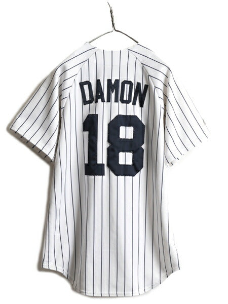 □ MLB オフィシャル Majestic ヤンキース ベースボール シャツ メンズ