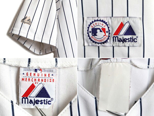 ■ MLB オフィシャル Majestic ヤンキース ベースボール シャツ メンズ S 程 / ゲームシャツ ユニフォーム メジャーリーグ 大リーグ 野球