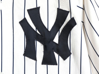 ■ MLB オフィシャル Majestic ヤンキース ベースボール シャツ メンズ S 程 / ゲームシャツ ユニフォーム メジャーリーグ 大リーグ 野球