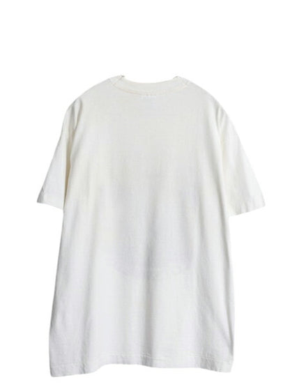 90s ヒツジ キャラクター イラスト プリント Tシャツ メンズ L オールド アニマル アート シングルステッチ ヘビーウェイト カットソー 白