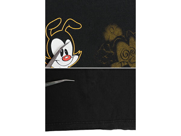 90s USA製 ワーナー キャラクター プリント Tシャツ メンズ レディース XL 古着 オールド 当時物 イラスト ヘビーウェイト 大きいサイズ 黒