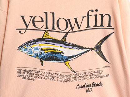 90s USA製 フィッシュ アート イラスト プリント Tシャツ メンズ XL オールド シングルステッチ ヘビーウェイト 大きいサイズ 半袖Tシャツ