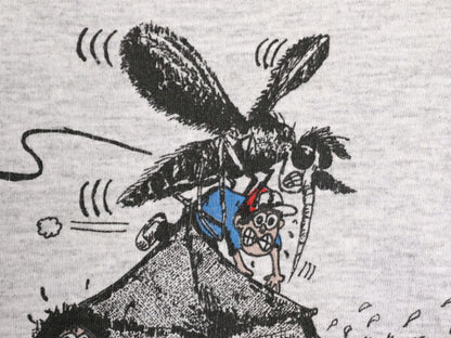90s USA製 ジョーク イラスト プリント Tシャツ メンズ XL / 90年代 オールド プリントT アート キャラクター ヘビーウェイト 大きいサイズ