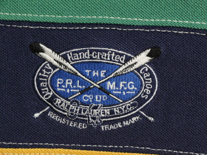 大きいサイズ XL ■ ポロ ラルフローレン ボーダー 半袖 ポロシャツ メンズ / 古着 POLO 半袖シャツ ラガー シャツ タイプ ラグビーシャツ