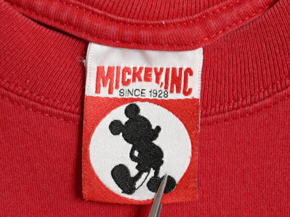 90s USA製 ミッキー イラスト 両面 プリント Tシャツ メンズ レディース L オールド ディズニー オフィシャル キャラクター ヘビーウェイト