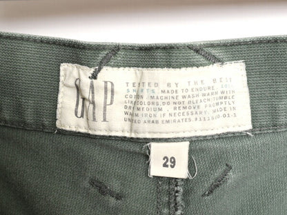 ギャップ ベイカー タイプ コットン ショート パンツ メンズ レディース 29 GAP ショーツ 短パン ハーフパンツ アーミー ミリタリー カーキ