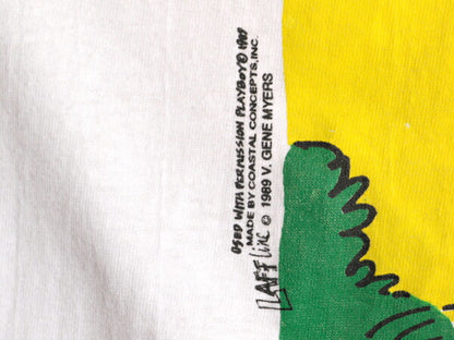 80s USA製 ジョーク イラスト キャラクター プリント 半袖 Tシャツ メンズ XL ヴィンテージ ヘビーウェイト シングルステッチ 大きいサイズ