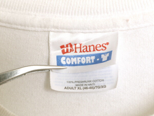 00s 企業 アート イラスト プリント Tシャツ メンズ XL 古着 00年代 オールド グラフィック 企業物 大きいサイズ ヘビーウェイト ホワイト