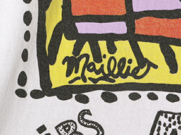 00s 企業 アート イラスト プリント Tシャツ メンズ XL 古着 00年代 オールド グラフィック 企業物 大きいサイズ ヘビーウェイト ホワイト