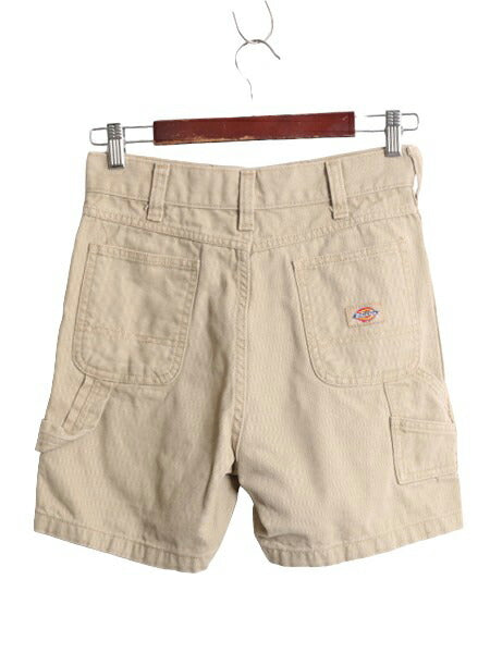 US企画 ディッキーズ ダック ショート パンツ レディース XS 程 / Dickies ワーク 短パン コットン キャンバス ショーツ ヘビーウェイト 茶