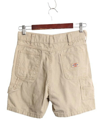 US企画 ディッキーズ ダック ショート パンツ レディース XS 程 / Dickies ワーク 短パン コットン キャンバス ショーツ ヘビーウェイト 茶