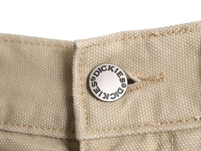 US企画 ディッキーズ ダック ショート パンツ レディース XS 程 / Dickies ワーク 短パン コットン キャンバス ショーツ ヘビーウェイト 茶