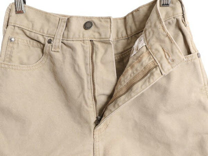 US企画 ディッキーズ ダック ショート パンツ レディース XS 程 / Dickies ワーク 短パン コットン キャンバス ショーツ ヘビーウェイト 茶