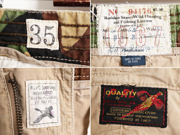 ポロ ラルフローレン コットン カーゴ ショーツ メンズ 35 古着 ショートパンツ 半パン 短パン ミリタリー タイプ アウトドア ハンティング