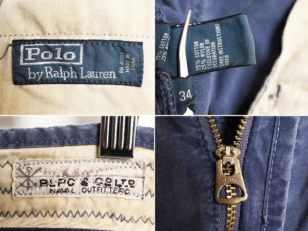ヴィンテージ 加工 ポロ ラルフローレン カーゴ ショートパンツ メンズ 34 ポロ アーミー タイプ ステンシル プリント 短パン M65 コットン