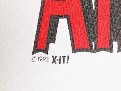 90s ジョーク メッセージ プリント 半袖 Tシャツ メンズ XL / 古着 90年代 オールド グラフィック 大きいサイズ シングルステッチ ホワイト