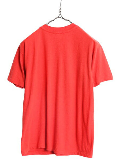 80s コカコーラ プリント 半袖 Tシャツ メンズ レディース S 程 / 古着 80年代 ヴィンテージ 企業 Coca Cola シングルステッチ ロゴ レッド