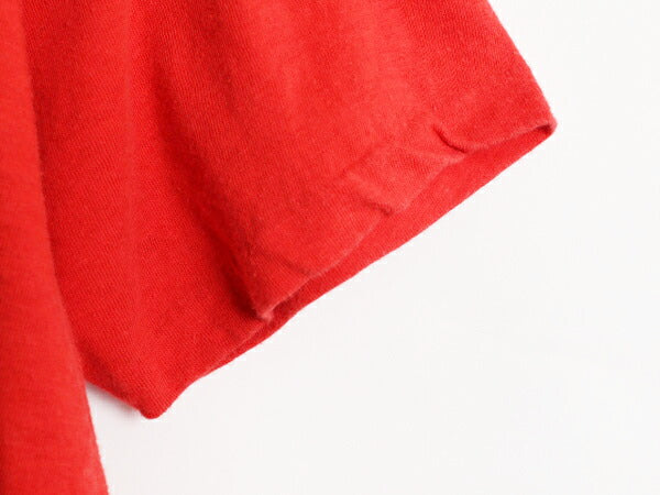 80s コカコーラ プリント 半袖 Tシャツ メンズ レディース S 程 / 古着 80年代 ヴィンテージ 企業 Coca Cola シングルステッチ ロゴ レッド