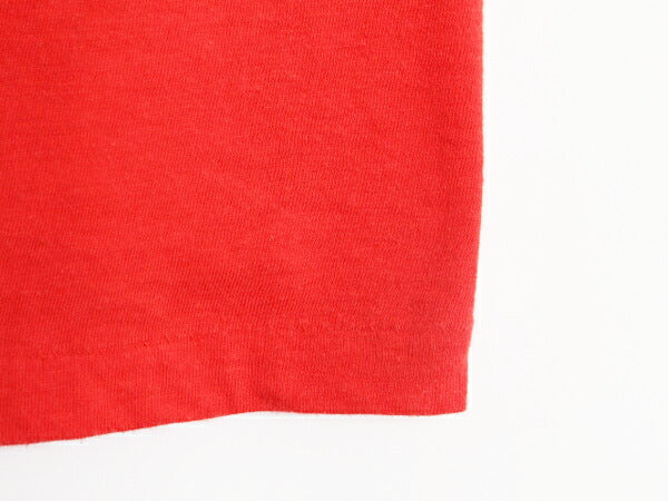 80s コカコーラ プリント 半袖 Tシャツ メンズ レディース S 程 / 古着 80年代 ヴィンテージ 企業 Coca Cola シングルステッチ ロゴ レッド
