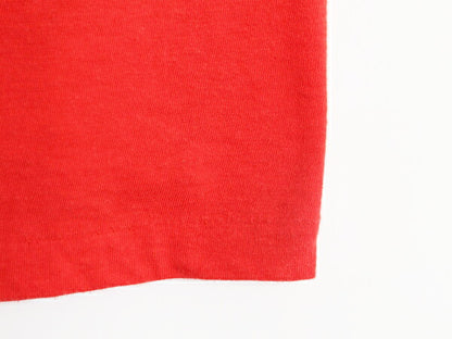 80s コカコーラ プリント 半袖 Tシャツ メンズ レディース S 程 / 古着 80年代 ヴィンテージ 企業 Coca Cola シングルステッチ ロゴ レッド