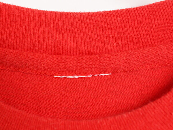 80s コカコーラ プリント 半袖 Tシャツ メンズ レディース S 程 / 古着 80年代 ヴィンテージ 企業 Coca Cola シングルステッチ ロゴ レッド